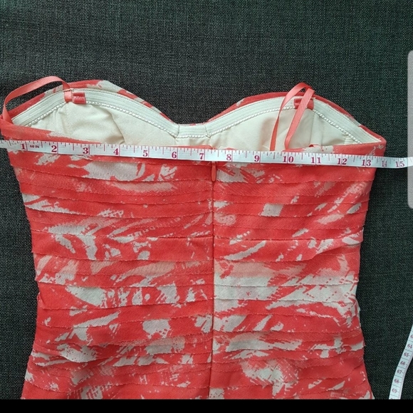 BCBGMaxAzria Strapless Gown "Erika" - Coral Reef - Picture 3 of 5